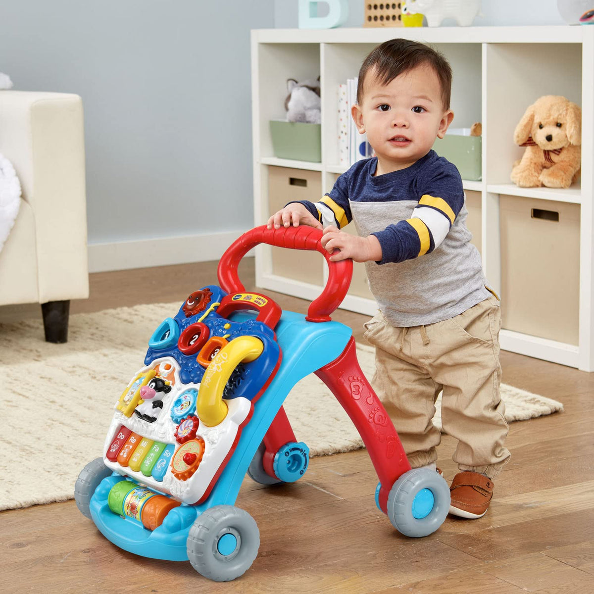 VTech Sit-to-Stand Learning Walker (Frustration Free Packaging), Blue