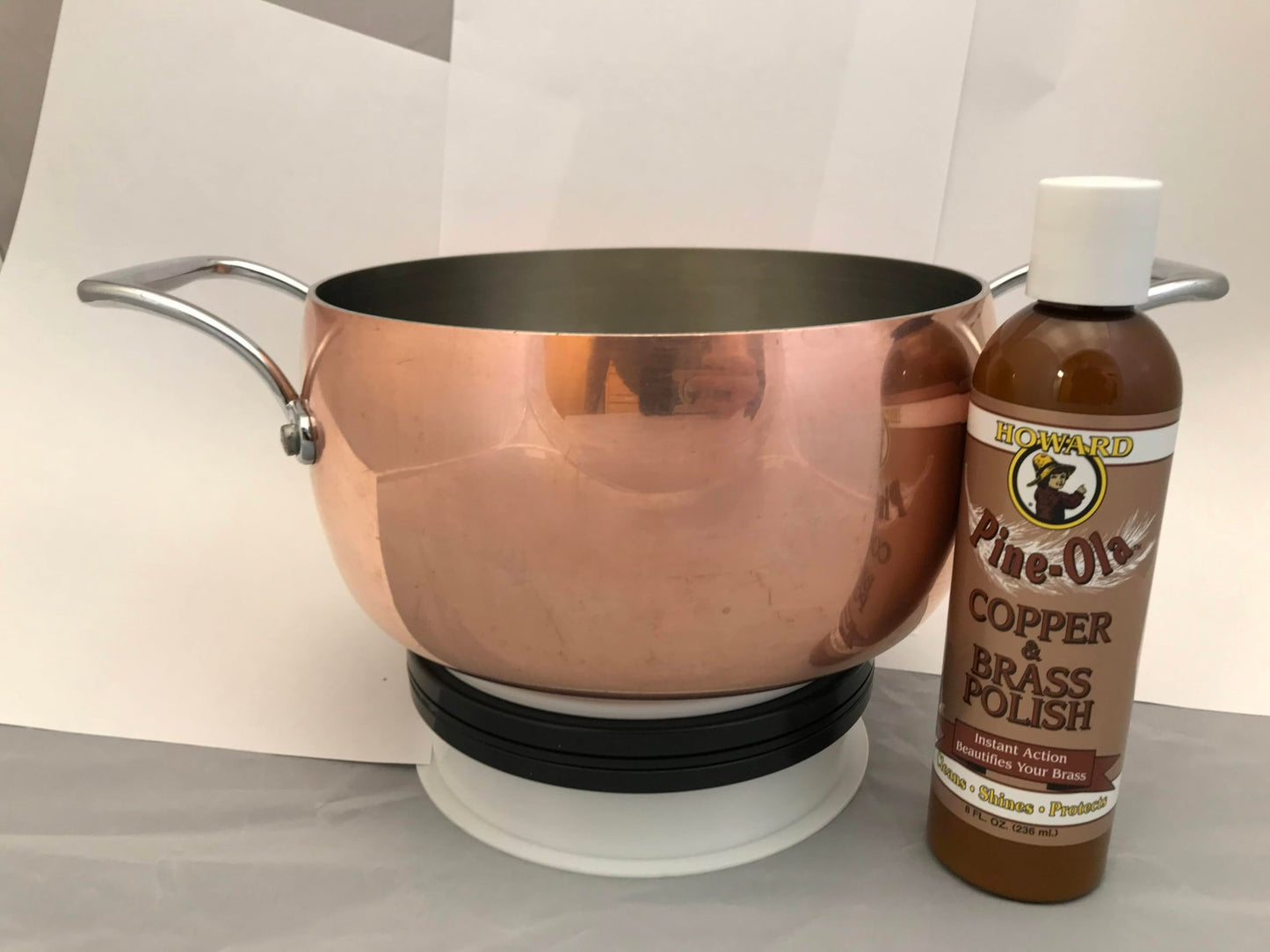 Howard Products Copper and Brass Cleaner and Polish - Pine-Ola Formula, 8-Ounce - Brass Cleaner and Polish, Copper Cleaner and Polish, Brass Polish