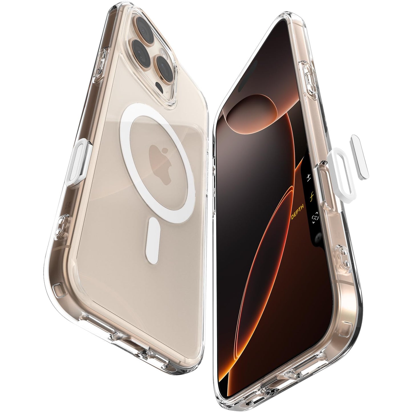 Spigen for iPhone 16 Pro Max Case, Ultra Hybrid T MagFit [Camera Control Button Coverage] [Anti-Yellowing] [Compatible with Magsafe] - White