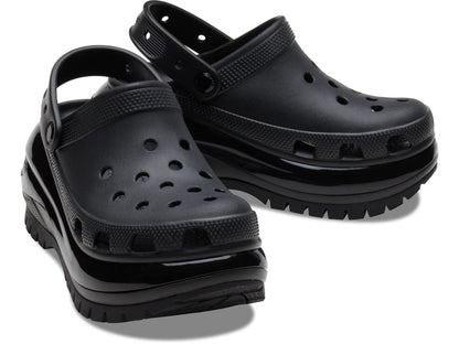 Crocs Mega Crush Clog - Unisex Clogs - Thermoplastic Upper - Adjustable Ankle-Sling - Flexible - Rubber Tread Black Men's 6, Women's 8 Medium