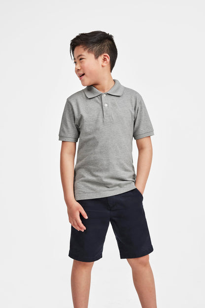 The Children's Place Boys' Multipack Short Sleeve Pique Polos, Black/Grey/Nautico/Blue/Brook/Red/White 7-Pack, Small