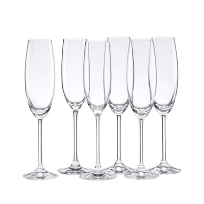 Lenox Tuscany Classics Set, Champagne Flutes, Buy 4, Get 6, 6 Count (Pack of 1), Clear,8 ounces.