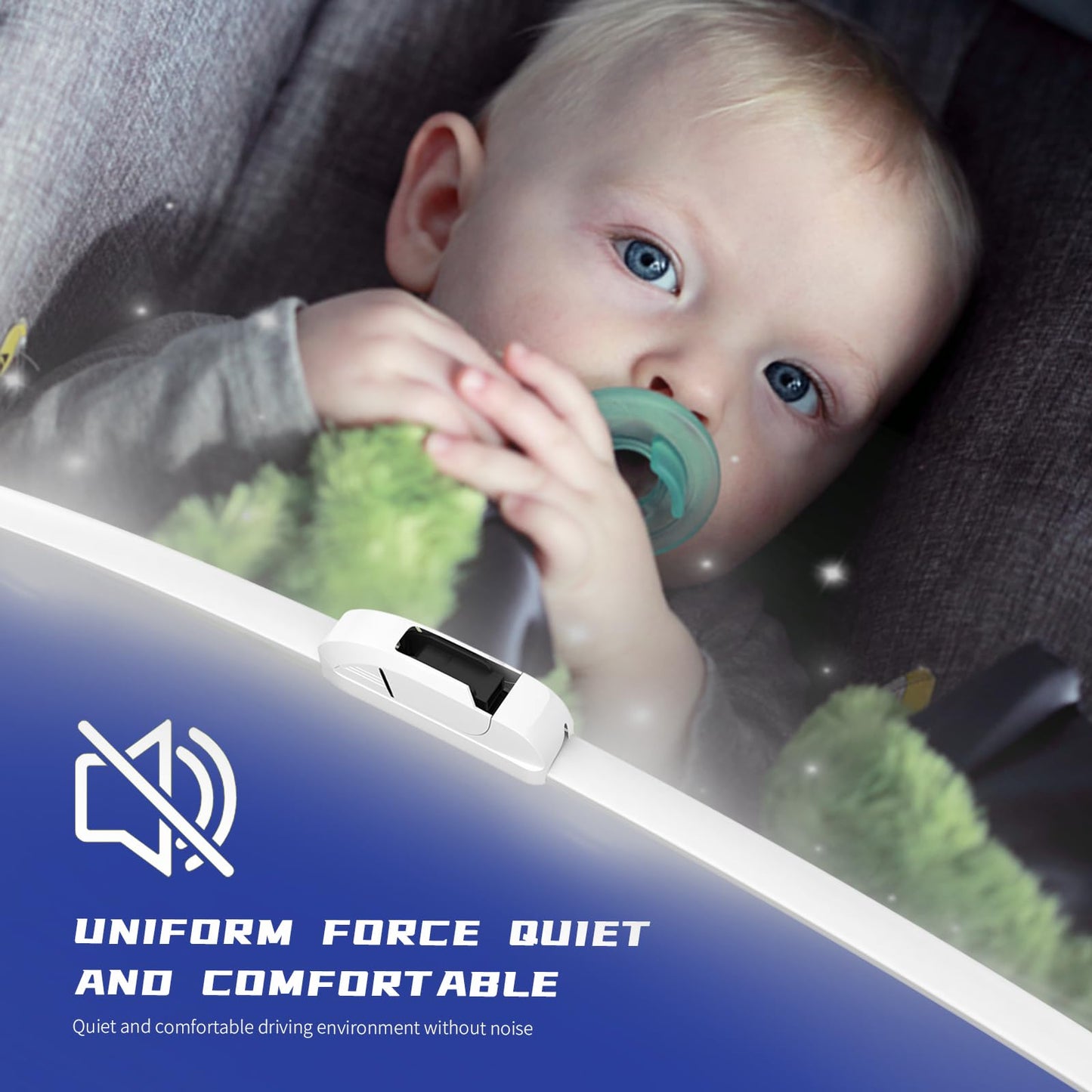 EMITHSUN OEM QUALITY 26" + 17" Premium All-Seasons Durable Stable And Quiet White Windshield Wiper Blades (Set of 2)