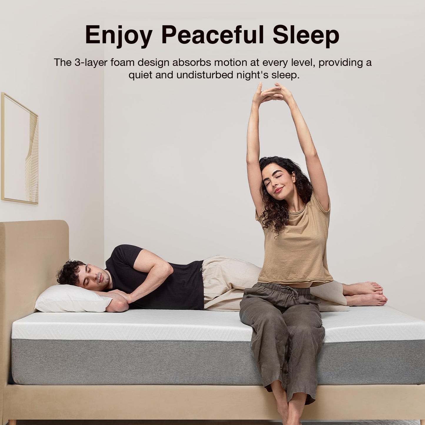 Novilla Queen Size Mattress, 12 Inch Gel Memory Foam Mattress for Cool Night & Pressure Relief, Medium Plush Feel with Motion Isolating, Bliss