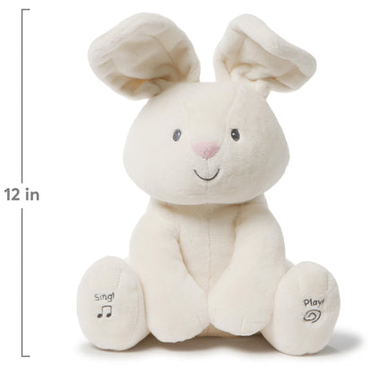 GUND Baby Flora The Bunny Animated Plush, Singing Stuffed Animal Toy for Ages 0 and Up, Cream, 12" (Styles May Vary)