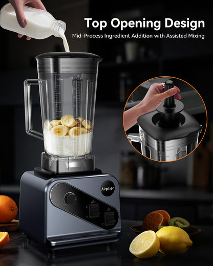 Blenders for Smoothies, 2000W Professional Blender, 68oz Large Capacity with 27oz To-Go cup, Kitchen Blender with 35000RPM to Make Soups, Jams, Fruit, Dishwasher Safe, BPA-Free, Valentine's Day Gift