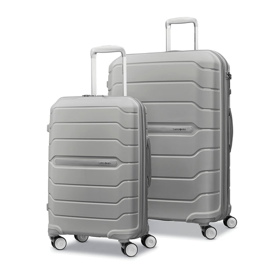 Samsonite Freeform Hardside Expandable with Double Spinner Wheels, 2-Piece Set (21/28), Light Grey