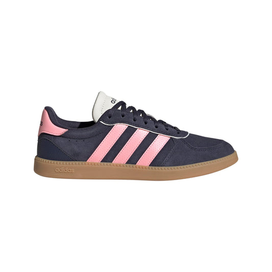 adidas Women's Breaknet Sleek Sneaker, Shadow Navy/Pink Spark/Off White, 7.5