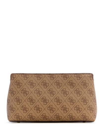 GUESS Katya Crossbody Top Zip, Latte Logo
