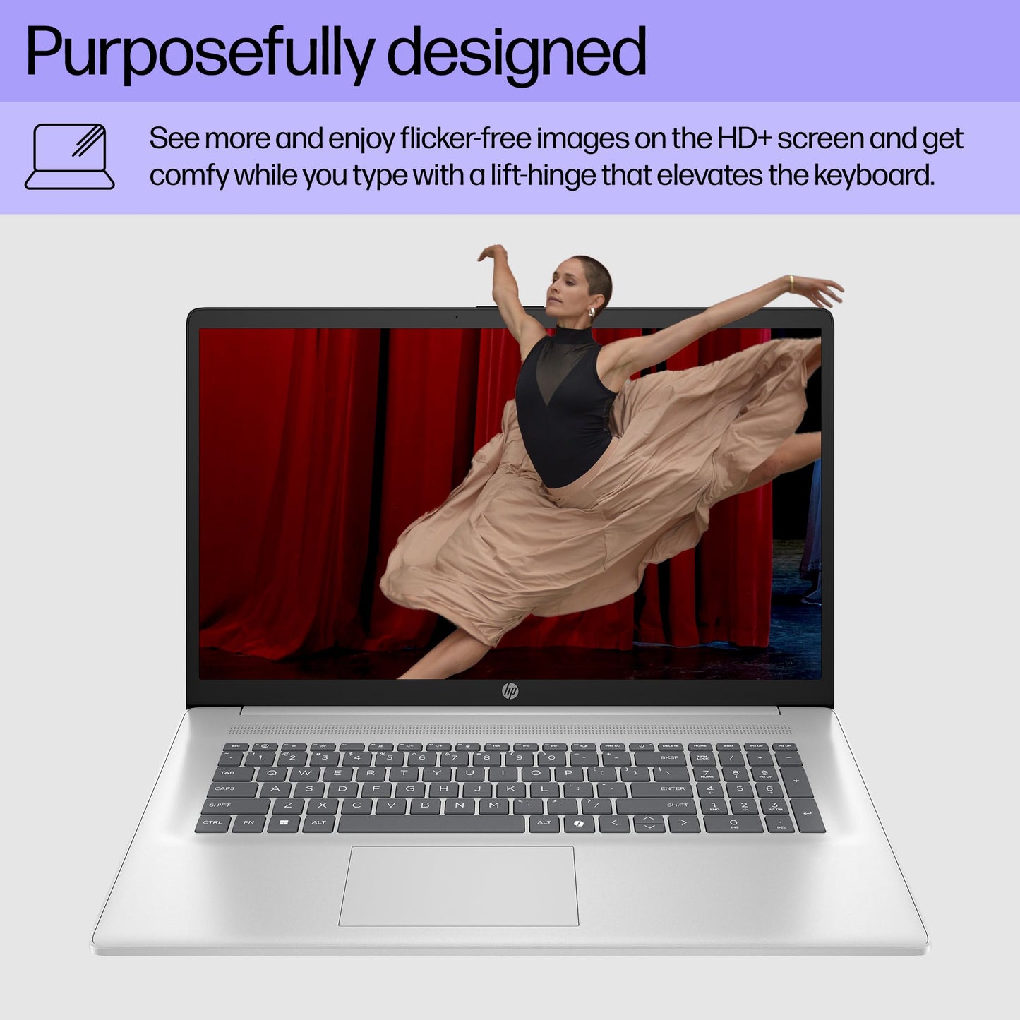 HP 17.3" Touchscreen 2025 New Laptop, AMD Ryzen 5 7430U(Up to 4.3GHz), 17 inch HD+ Touch Screen, 64GB RAM, 2TB SSD, WiFi 6, BT 5.4, HD Camera, Long Battery Life, Microsoft Copilot, Windows 11 Pro
