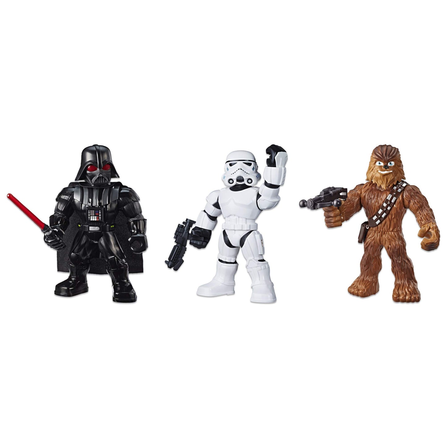 STAR WARS Galactic Heroes Mega Mighties 3-Pack -- Stormtrooper, Darth Vader, and Chewbacca 10-Inch Action Figures, Kids Ages 3 and Up (Amazon Exclusive)