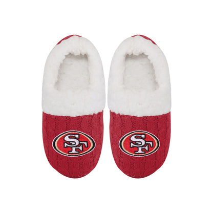foco NFL NFL Womens Team Color Moccasin Slipper - L
