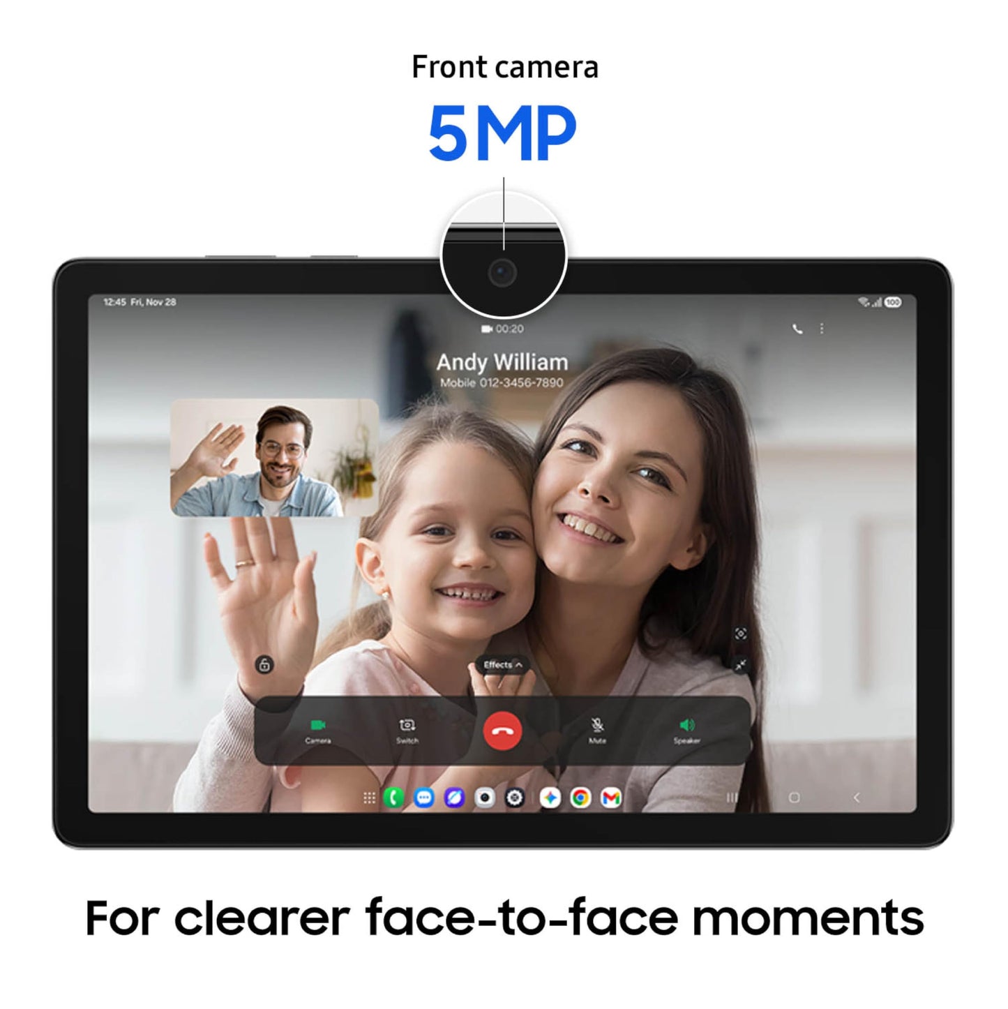 Samsung Galaxy Tab A11+ 8GB RAM, 256GB Storage, Optimized Performance, Long Lasting Battery, Expandable Storage, Large Display, Dolby Atmos Speakers, AI Assist, Slim, Light, 2 Year Warranty, Gray