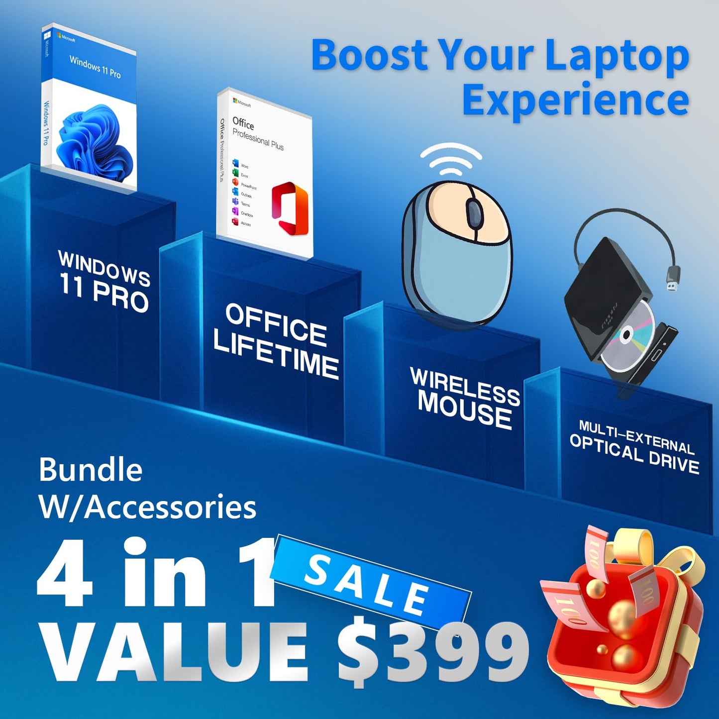 Dell Inspiron 16 Touchscreen Premium Laptop - 16" FHD Display, AMD Ryzen 7-8840U, Backlit Keyboard, Fingerprint Reader, w/DVD Drive, Win11 Pro, Lifetime MS Office (32GB RAM DDR5| 1TB SSD)