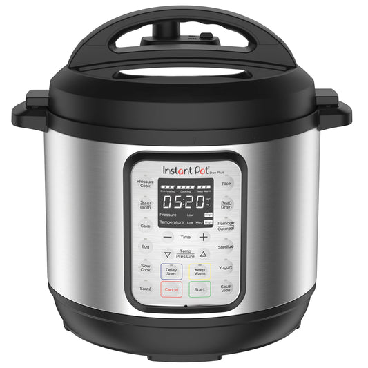 Instant Pot Duo Plus 9-in-1 Electric Pressure Cooker, Slow Cooker, Rice Cooker, Steamer, Sauté, Yogurt Maker, Warmer & Sterilizer, Includes App With Over 800 Recipes, Stainless Steel, 6 Quart