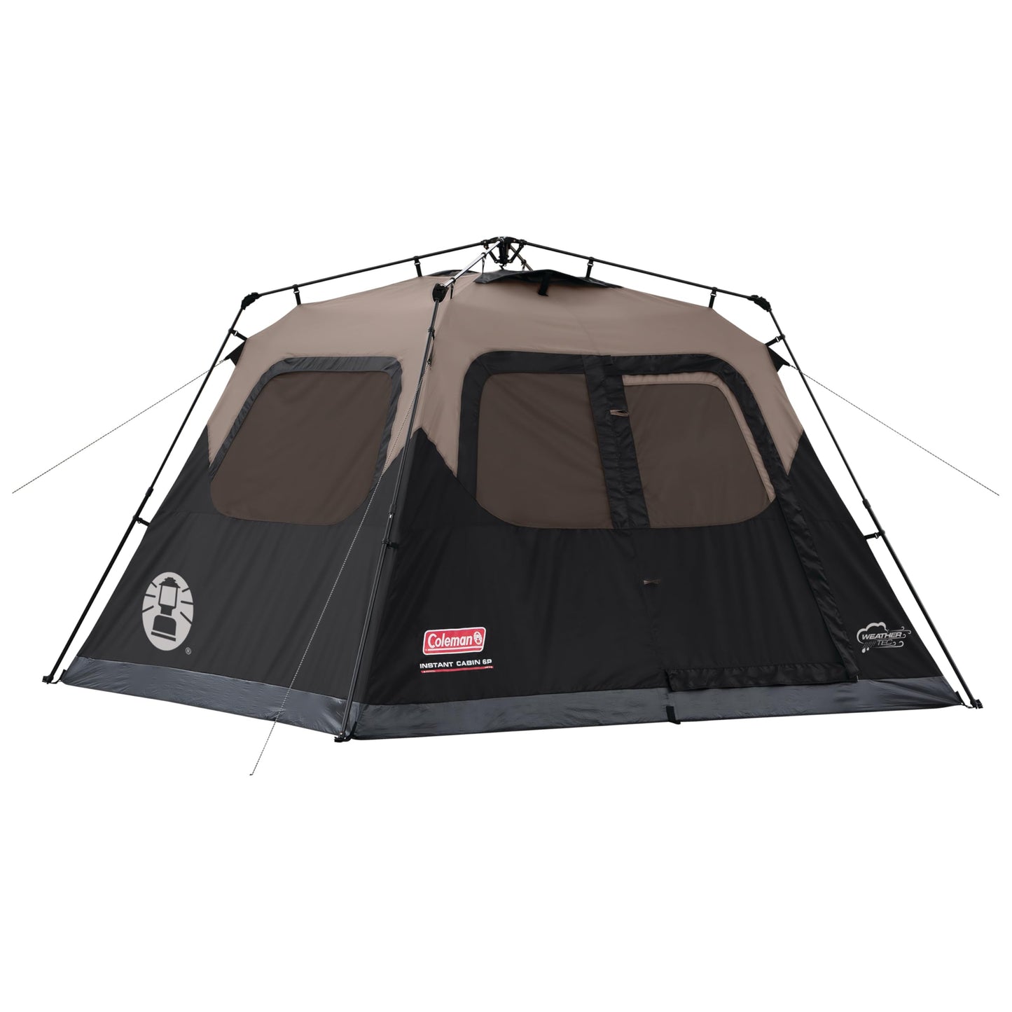 Coleman Instant Tent with 1-Minute Setup, 4/6/8/10 Person Tent with Pre-Attached Poles, Air Vent, & Carry Bag