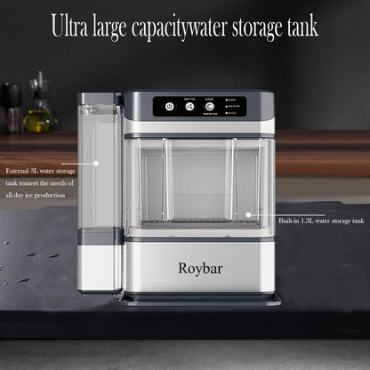 Large Capacity Ice Makers Countertop One-Click Operation Self-Cleaning Portable Ice Maker 41lbs/24H with There is A Detachable 3L Water Tank Ice Machine for Home,Bar,Office