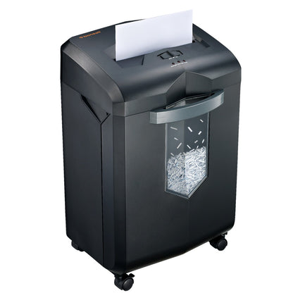 Bonsaii Paper Shredder, 18-Sheet 60-Minutes Shredder for Office Heavy Duty Cross-Cut Shredder with 6 Gallon Pullout Basket 4 Casters(C149-C)