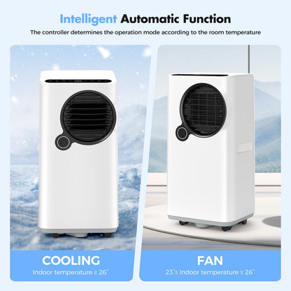 Portable Air Conditioners, 16000 BTU Smart Room Air Conditioner with Cooling/Dehumidifier/Fan, auto Oscillation, 24-Hour Timed Remote Control