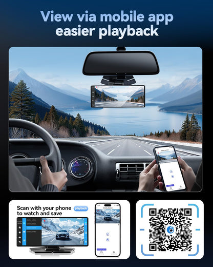 TERUNSOUl Carplay Screen for Car, 8.1" HD Portable Touch Screen Car Stereo with Android Auto, 4K Dash Cam, 1080P Backup Camera, GPS Navigation, Mirror Link, Bluetooth, AUX, FM Transmitter