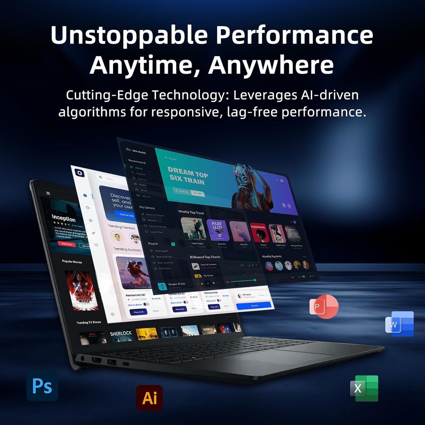 Dell Inspiron 15.6" FHD Touchscreen Laptop, 13th Gen Intel Core i5 (Beat i7-1250U), 12GB RAM, 768GB Storage (256GB PCIe SSD + 512GB External), Anti-Glare, Win 11 with MS Office, Long Battery Life