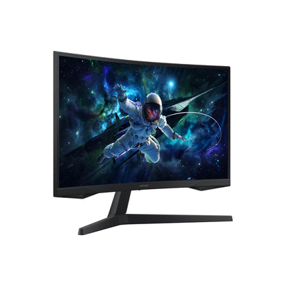 Samsung 32" Odyssey G55C Series QHD 1000R Curved Gaming Monitor, 1ms(MPRT), HDR10, 165Hz, AMD Radeon FreeSync, Eye Care, Glare Free, Sharp Resolution LS32CG550ENXZA