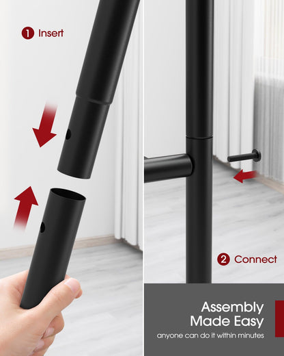 Sakugi Storage Shelves - 5 Tier Shelf Organizer, Heavy Duty Garage Shelving Unit with Leveling Feet, Stable Metal Shelves Organizer for Pantry, Kitchen and Closet, 33.0" W x 12.6" D x 72.0" H, Black