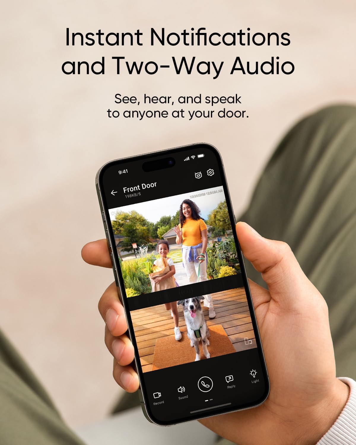 eufy Security Video Doorbell E340, 2K Full HD Dual Cameras & Head-to-Toe View, Doorbell Camera Wireless & Wired, Delivery Guard, Color Night Vision, Two-Way Talk, Motion Detection, No Monthly Fee