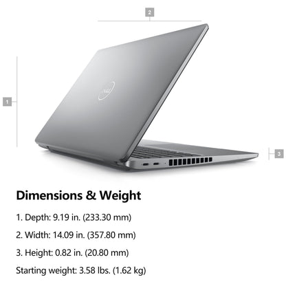 Dell Latitude 5550 5000 Business Laptop Computer, Intel 12-Core Ultra 5 135U (Beat i7-1355U), 16GB DDR5 RAM, 512GB PCIe SSD, 15.6" FHD, WiFi 6, Thunderbolt 4, Backlit KB, Fingerprint Reader, Win11 Pro