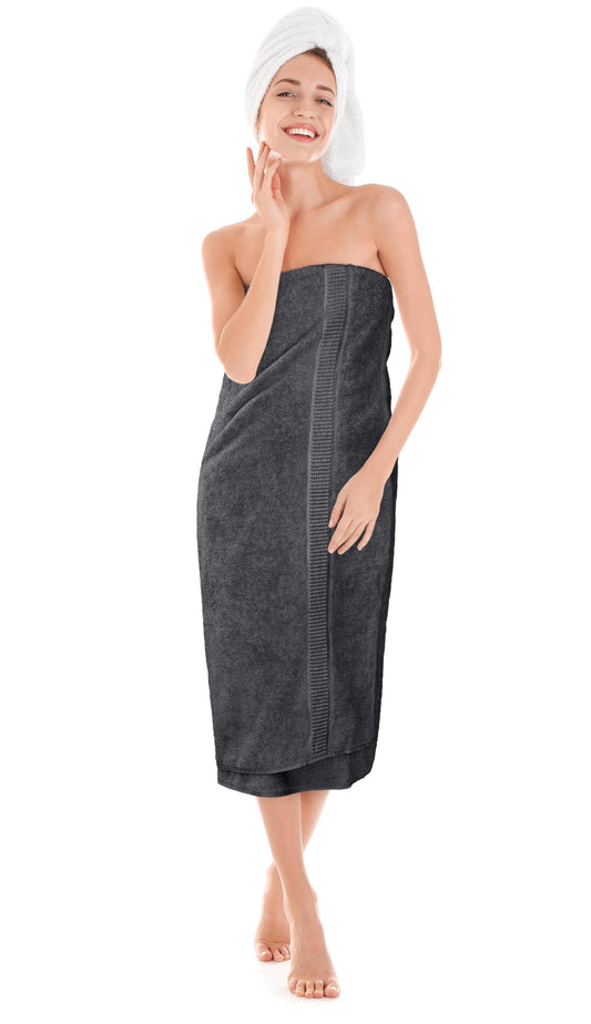 Utopia Towels Jumbo Bath Sheet 2 Piece, 600 GSM, 35 by 70 Inches, 100% Ring Spun Cotton, Absorbent and Quick Dry Extra Large Bath Towel, Grey