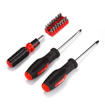 CARTMAN 160 Piece General Household Hand Tool Set Kit with Plastic Toolbox Electricians Tools
