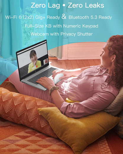 HP 17-inch Touchscreen Business Laptop - 17.3" Display, MS Office Lifetime, W/CD.DVD Drive, AMD Ryzen 5 7530U(Beats i7-1165G7, Up to 4.5Ghz), 32GB RAM 1TB SSD, Windows 11 Pro, Numeric Keypad