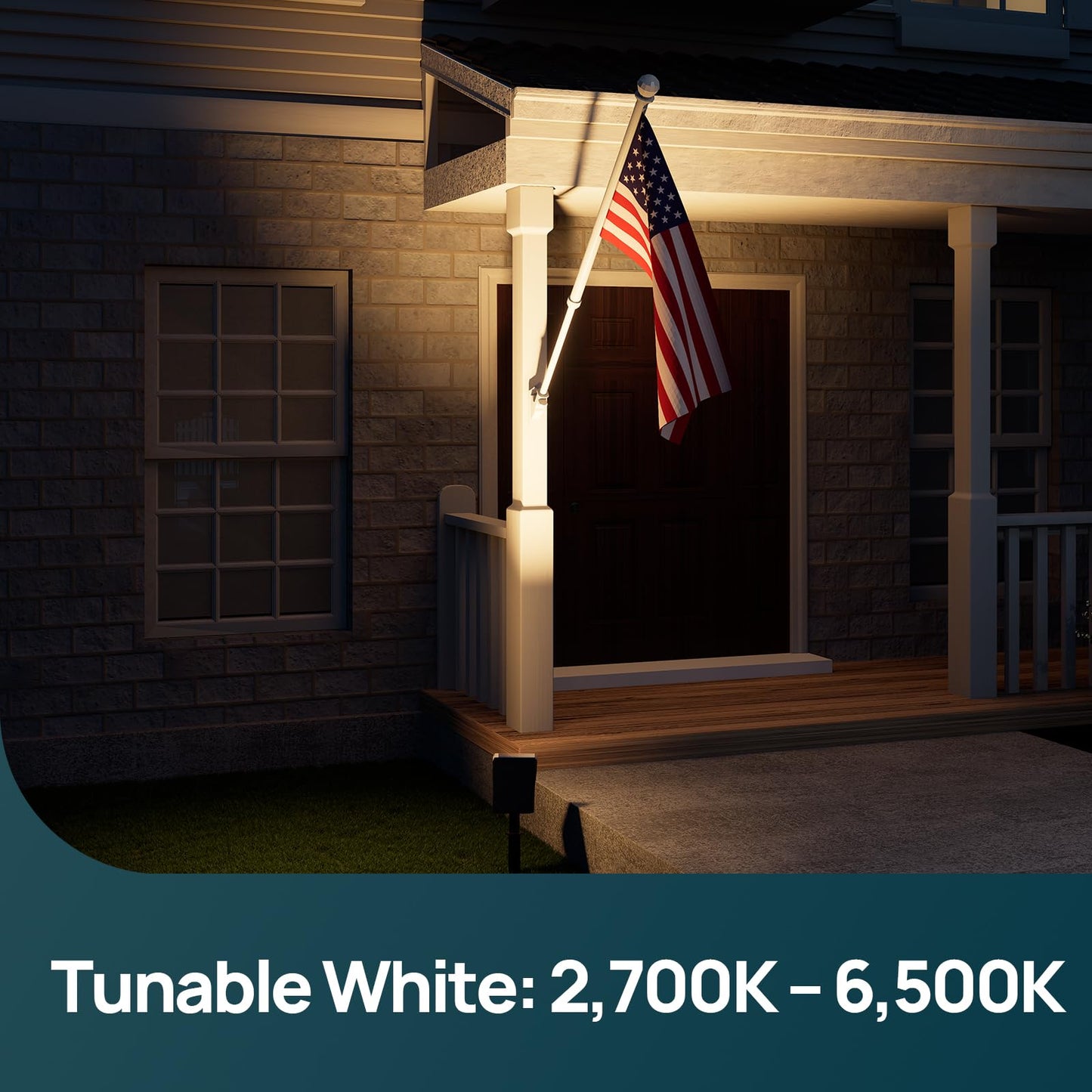 Linkind Smart Solar Spotlight SL5C, Color Changing Landscape Lighting, APP/Voice Control Solar Lights Outdoor, IP67 Waterproof Spot Lights Outdoor for Yard, Garden, Pathway(2 Pack)