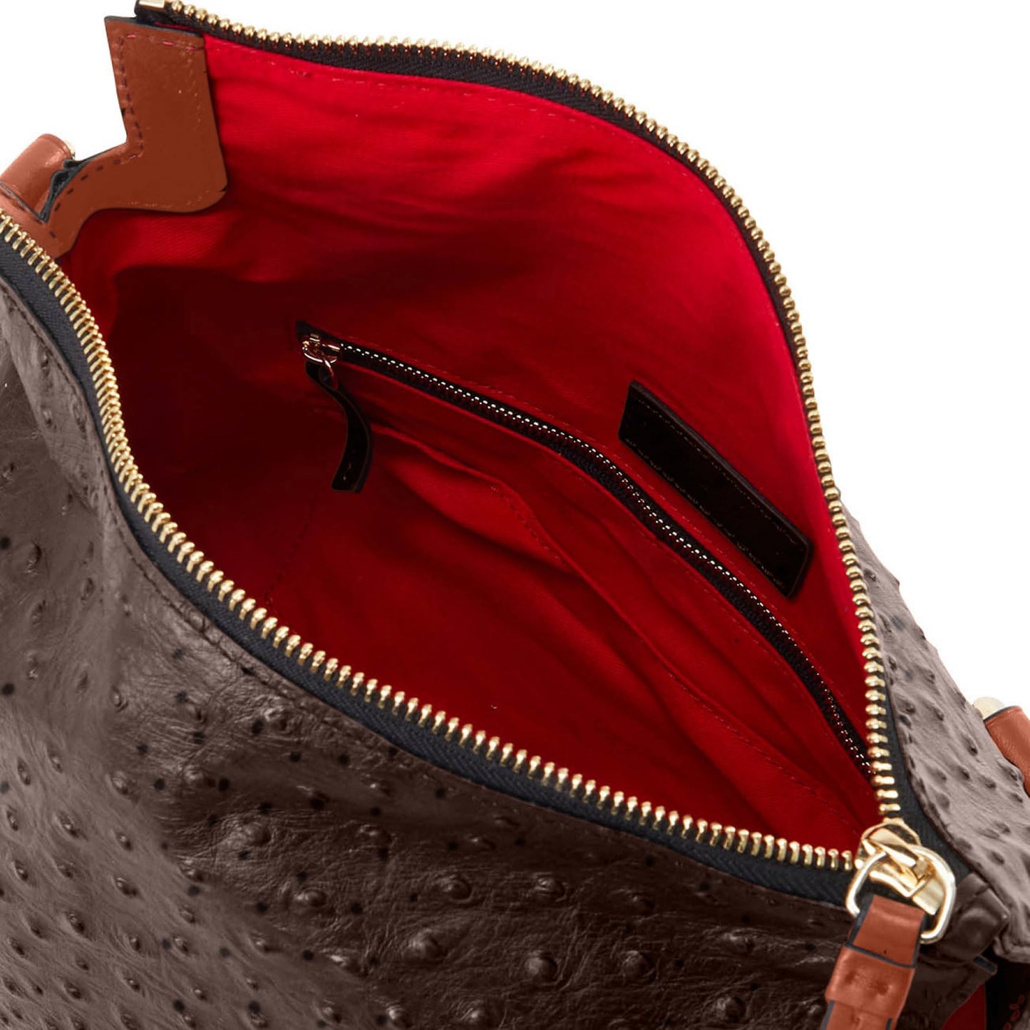 Dooney & Bourke Handbag, Ostrich Satchel - Brown