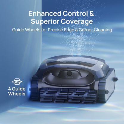 Beatbot AquaSense 2 Cordless Robotic Pool Vacuum Cleaner, Smart Surface Parking, Double-Pass Waterline Scrubbing, Cleans Floor, Walls, and Waterline, Above & In-Ground Pools up to 3,230 sq.ft - Blue