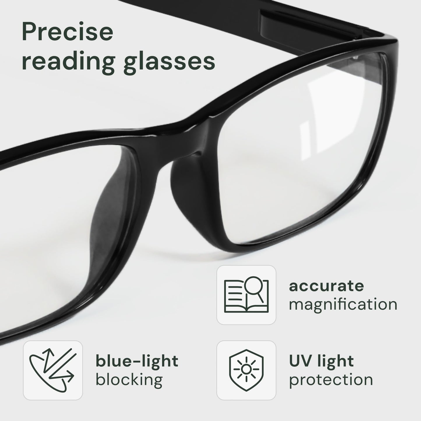Gaoye Professional Reading Glasses for All Day - Computer Readers with Blue Light Protection - Value Pack