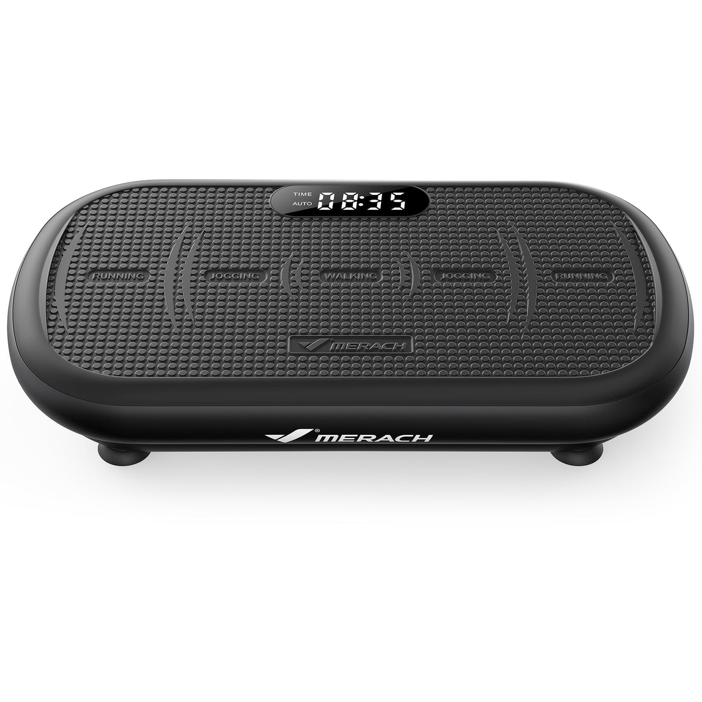 MERACH Vibration Plate Exercise Machine, Vibration Plate 440 Lbs Capacity, Bluetooth and Silicone Pedal, Stimulate Deep Fat, Vibration Plate for Lymphatic Drainage, Vibrating for Weight Loss(Black)