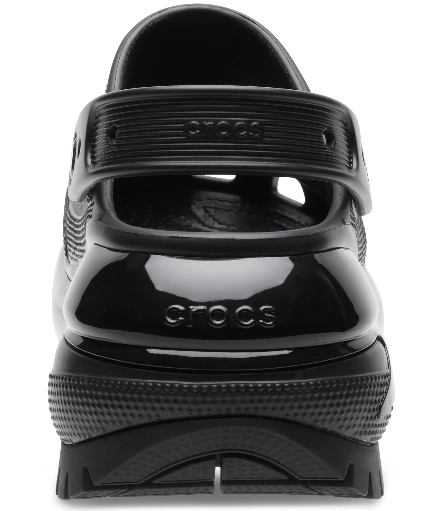 Crocs Mega Crush Clog - Unisex Clogs - Thermoplastic Upper - Adjustable Ankle-Sling - Flexible - Rubber Tread Black Men's 6, Women's 8 Medium