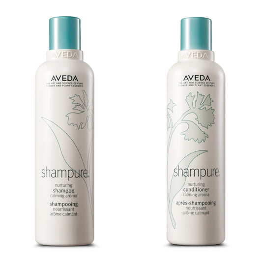 Aveda Shampure Nurturing Shampoo & Conditioner Gift Set | Daily Shampoo & Conditioner for Normal, Fine to Medium Hair | Silicone Free | Includes 2 Full Size Products
