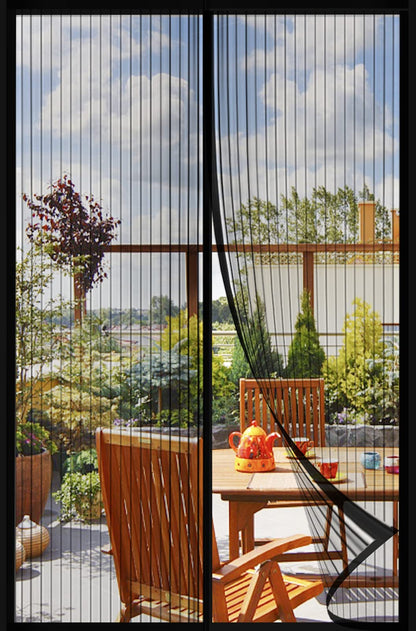 Mesh Screen with Magnetic Closure-Keeps Bugs Out Let Breeze in, Heavy Duty - Pet and Kid Friendly, Works with Front, Sliding Doors (38 x 82 Inch)