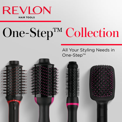 REVLON One-Step Hair Dryer and Styler, All-in-One Detangling and Straightener Brush for Salon-Quality Smooth, Straight Hair, More Shine and Less Frizz, Black