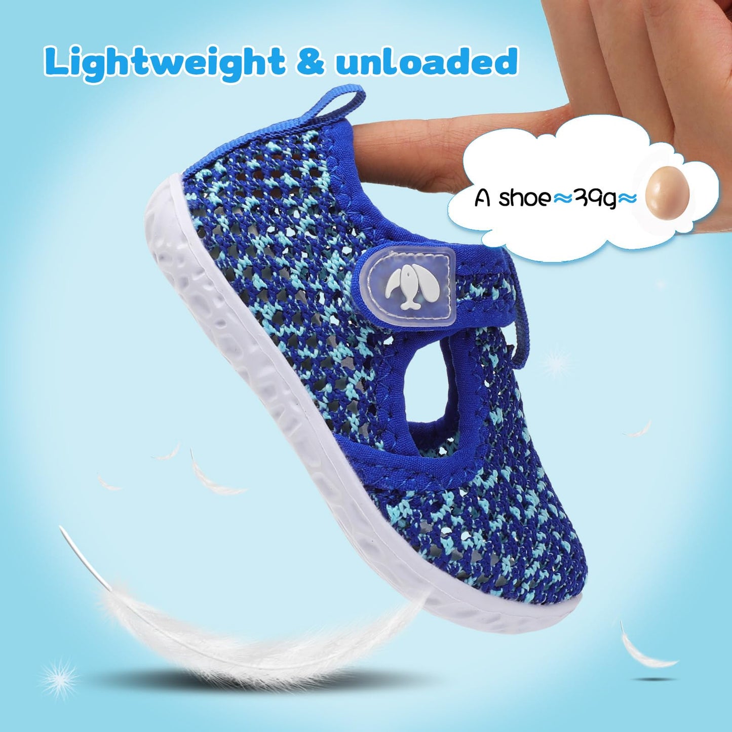 FEETCITY Baby Boys Girls Swim Water Shoes Barefoot Aqua Socks Non-Slip for Beach Pool Toddler Kids Lightweight