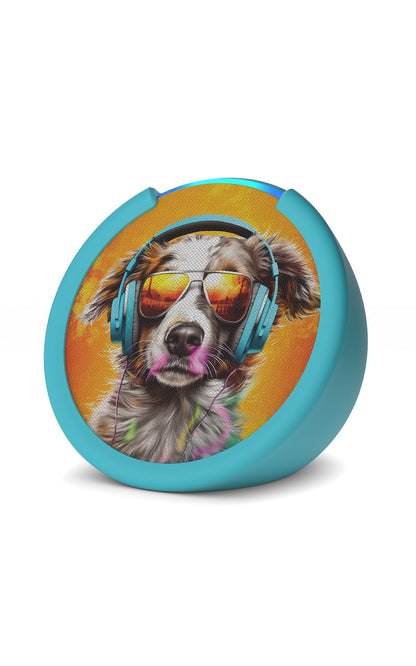 Amazon Echo Pop Kids (newest model), Designed for kids, with Alexa+ Early Access, parental controls, Includes 6 months of Amazon Kids+, Anthro Pup