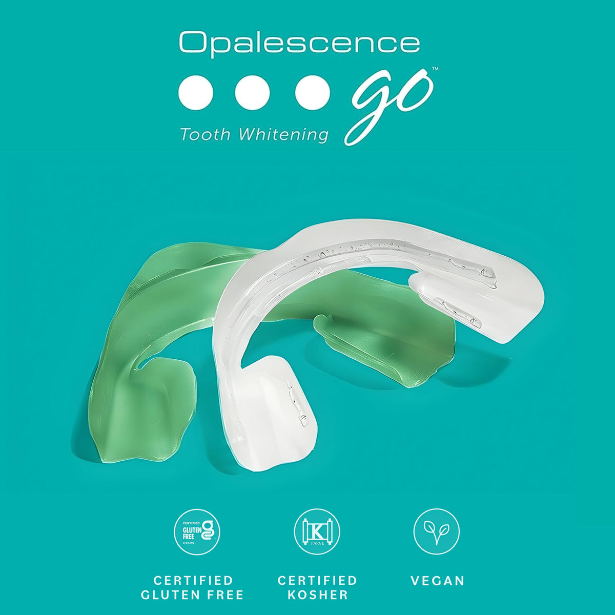 Opalescence Whitening Bundle - Opalescence Go 15% Hydrogen Peroxide Prefilled Whitening Trays and Whitening Toothpaste - Mint Flavor 5194-5166
