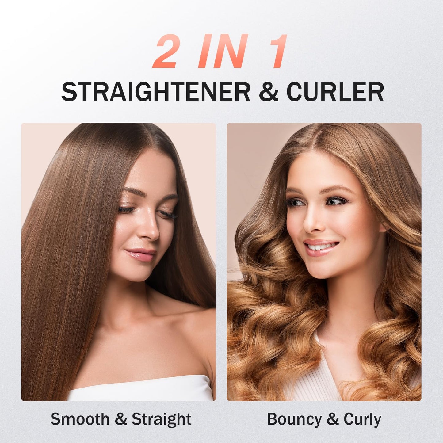 MiroPure Flat Iron Hair Straightener, 1 Inch Titanium Plates Hair Straightener with 15S Heat-up, Professional MCH Ceramic Negative Ion Hair Iron Dual Voltage for Women Hair with Auto Shut-Off