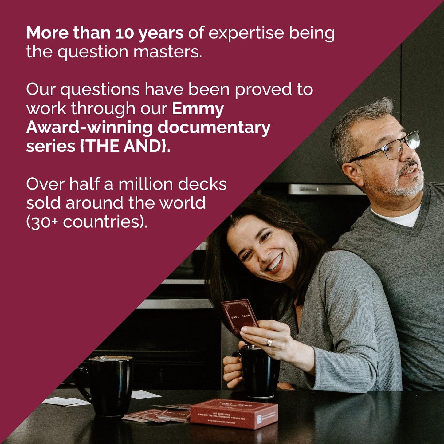 {THE AND} Long Term Couples Edition - 199 Meaningful Conversation Cards for Couples - Questions to Reconnect & Deepen Relationships - Couples Card Game to Reflect & Rediscover Love by The Skin Deep