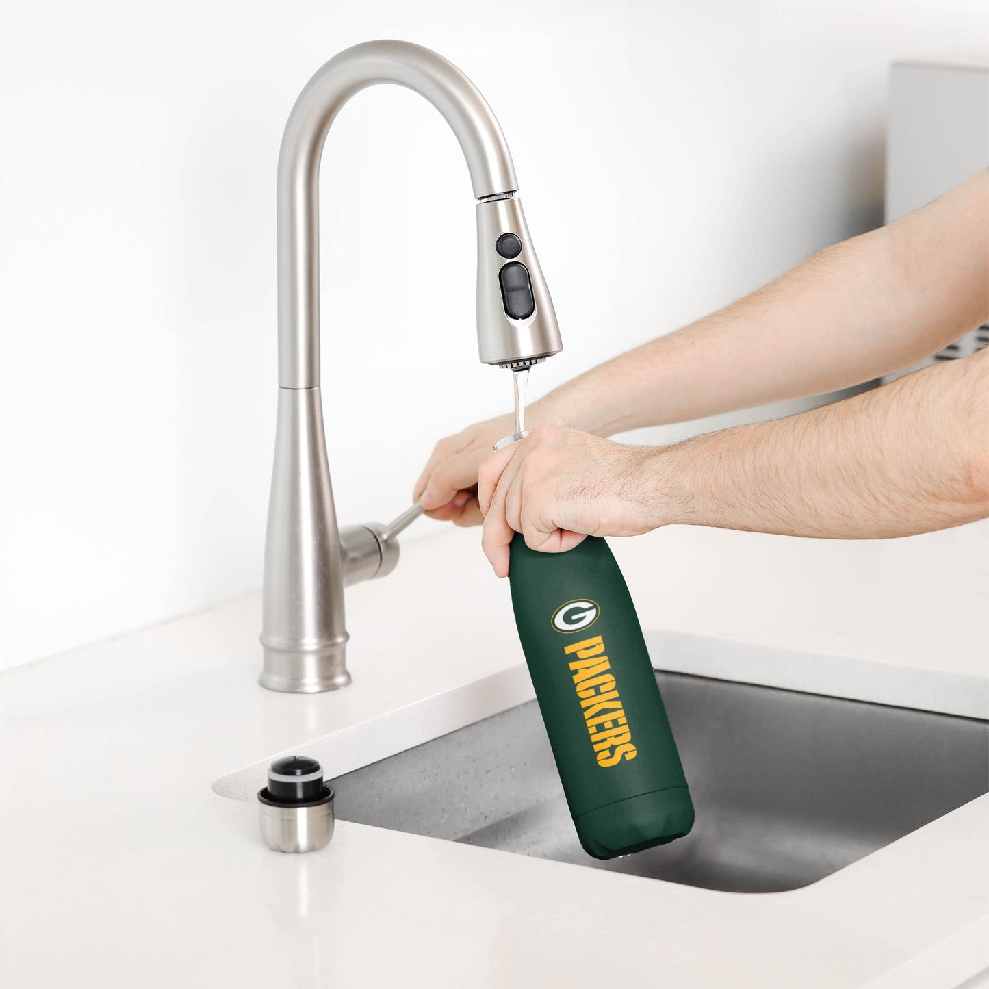 FOCO Green Bay Packers NFL Wordmark Chill Water Bottle