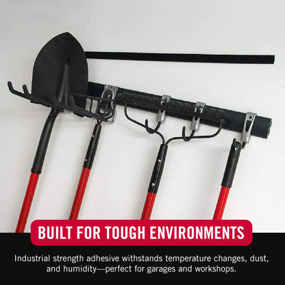 VELCRO Brand Heavy Duty Tape with Adhesive | 15 Ft x 2 In | Holds 10 lbs, Black | Industrial Strength Roll, Cut Strips to Length | Strong Hold for Indoor or Outdoor Use, 15ft x 2in