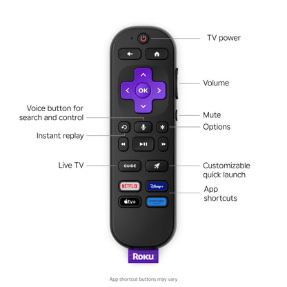 Roku Smart TV 2025 – 55-Inch Select Series, 4K HDR TV – Roku TV with Enhanced Voice Remote – Flat Screen LED Television with Wi-Fi for Streaming Live Local News, Sports, Family Entertainment