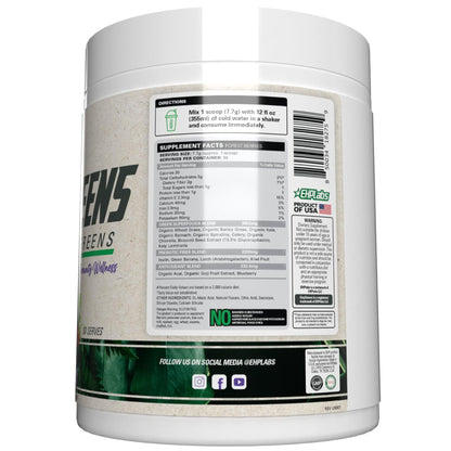 EHP Labs OxyGreens Super Greens Powder - Daily Greens Spirulina, Greens Superfood Powder & Greens Supplements Powder, Supergreens Antioxidants & Immunity Support, 30 Serves (Forest Berries)
